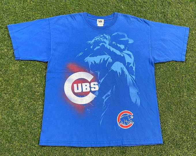 Vintage Chicago Cubs T Shirt Tee Lee Sport Size Xtra Large XL MLB Baseball Illinois 1990s 90s