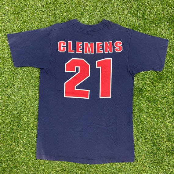 Vintage Boston Red Sox Roger Clemens #21 T Shirt Tee Salem 