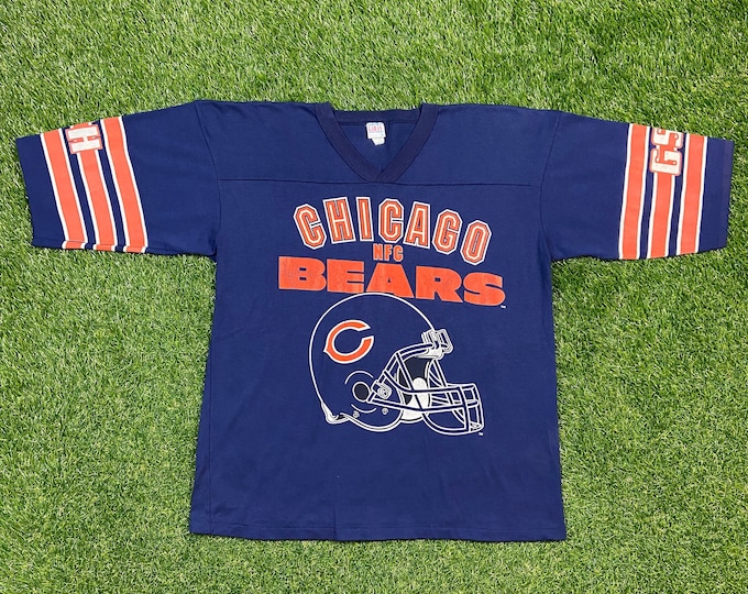 Vintage Chicago Bears T Shirt Tee Garan Inc Made USA Size Xtra Large XL NFL Football Illinois 1990s 90s Da Bears