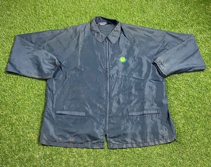 Vintage Butler National Golf Club Windbreaker Jacket Made USA Size Xtra Large XL Masters Tournament Tiger Woods Light Rain Coat 80s 1980s