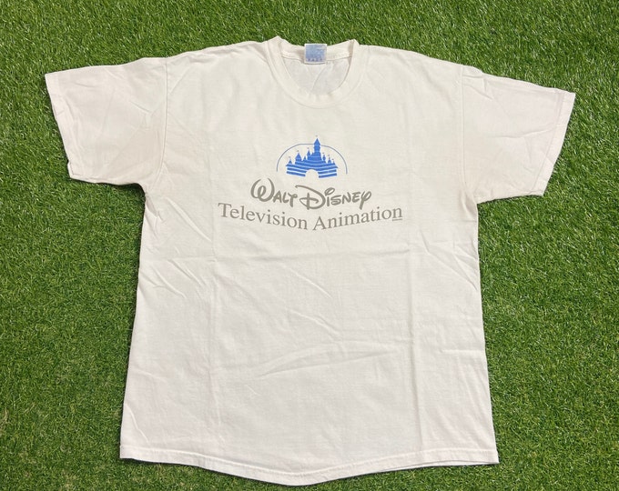 Vintage Walt Disney Television Animation T Shirt Tee Size Large L Disneyland Walt Disney World Classic Magic Kingdom WDW 1990s 90s