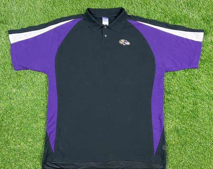 Vintage Baltimore Ravens Polo Shirt Reebok Size Xtra Large XL NFL Football Maryland Orioles University of Maryland Ray Lewis