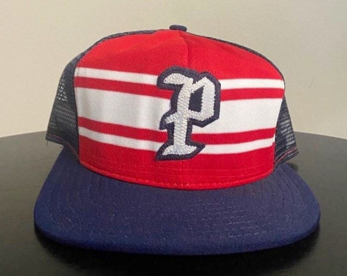 Vintage Pittsburg Pirates Snapback Hat AJD Made Usa OSFA MLB Baseball National League Pennsylvania Clemente Bond 1980s 80's