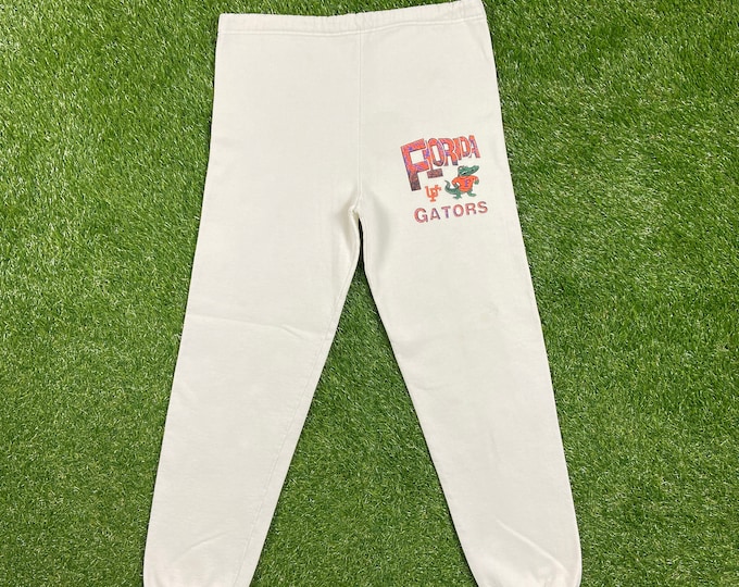 Vintage Florida Gators Sweatpants Jerzees Made USA Size Large L NCAA College Football UF University of Florida 1990s 90s