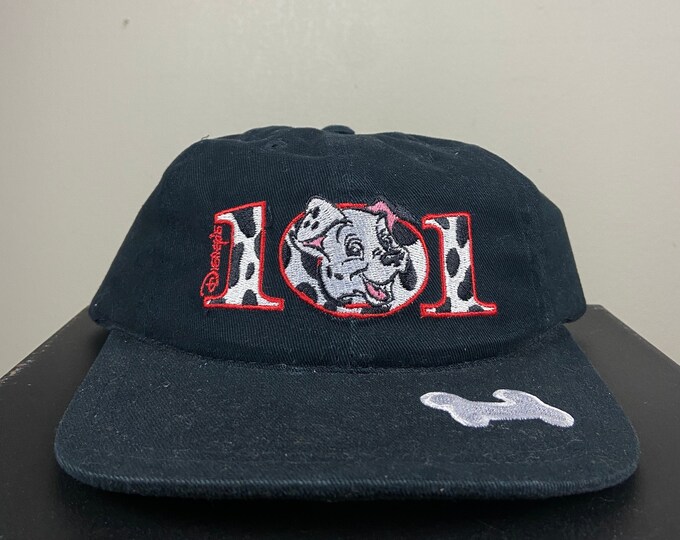 Vintage 101 Dalmatians Strap Back Hat American Needle Walt Disney 1996 90's Animated Movie Mickey Mouse