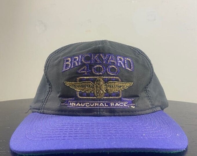 Vintage Brickyard 400 Inaugural Race Snapback Hat Competitor OSFA Motor Speedway Racing Classic Rare NASCAR Daytona 500 1990s 90s