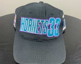 Casquette Snapback Vintage Charlotte Hornets Alonzo Mourning - Marque Starter - Très Rare