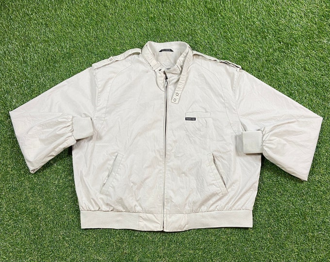 Vintage Members Only Zip Up Jacket Size XXL 2XL Tech Fashion Clothing 1980s 80s Pockets Rare Jacket