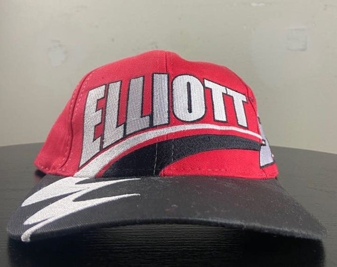 Vintage Bill Elliot #9 Snapback Hat Chase Authentics OSFA NASCAR Racing Daytona 500 Dodge Racing Team 1990s 90s