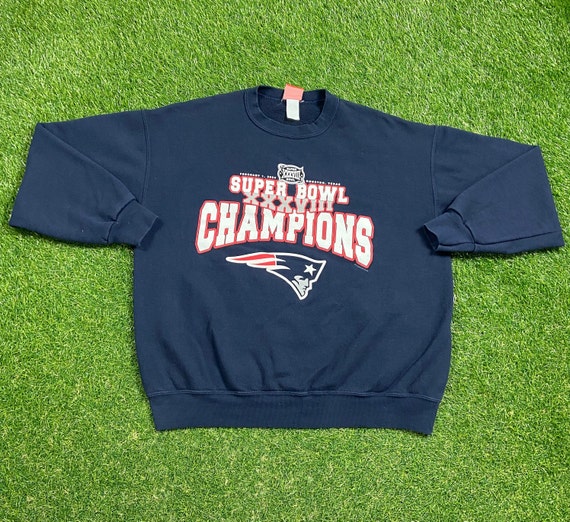 Vintage New England Patriots Super Bowl XXXVIII Champions Crewneck Sweatshirt Size Large L NFL Football Boston Massachusetts Tom Brady 00s Etsy Canada