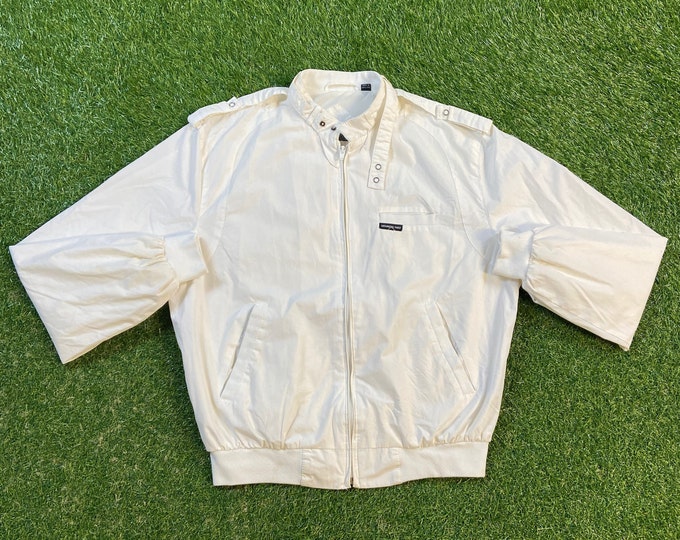 Vintage Members Only Zip Up Jacket Size Large L Tech Fashion Clothing 1980s 80s Pockets Rare Jacket
