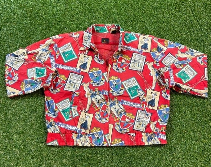 Vintage Golf Club Jacket Liz Sport Size Small S Masters Tournament US Open Masters Collection Tiger Woods 1990s 90s