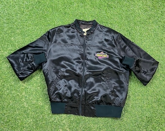 Vintage Universal Studios Hollywood Bomber Jacket Size Large L Rare Los Angeles California Amusement Park Theme 1990s 90s