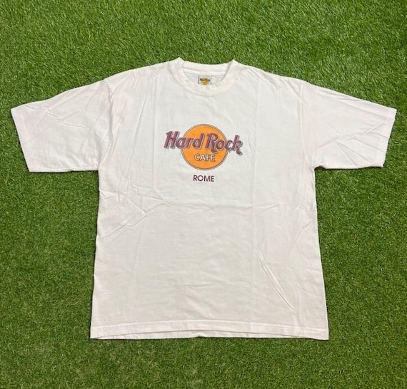 Vintage Hard Rock Cafe Rome T Shirt Tee Size XXL 2XL Italy Europe