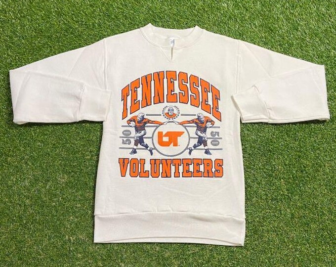 Vintage University of Tennessee Volunteers Crewneck Sweatshirt Made USA Size Small S NCAA College Basketball Knoxville Pull Over Oversized