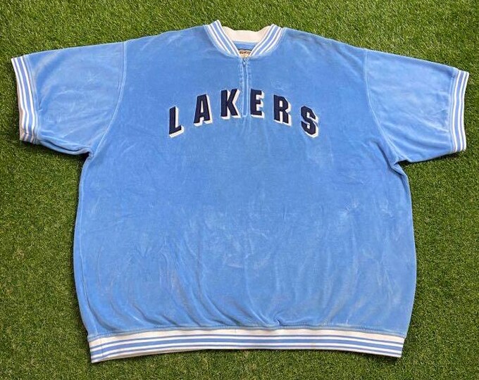 Vintage Los Angeles Lakers Sweater Size 4x NBA Basketball Shaq Magic Lebron California Pull Over Oversized 1990s 90s