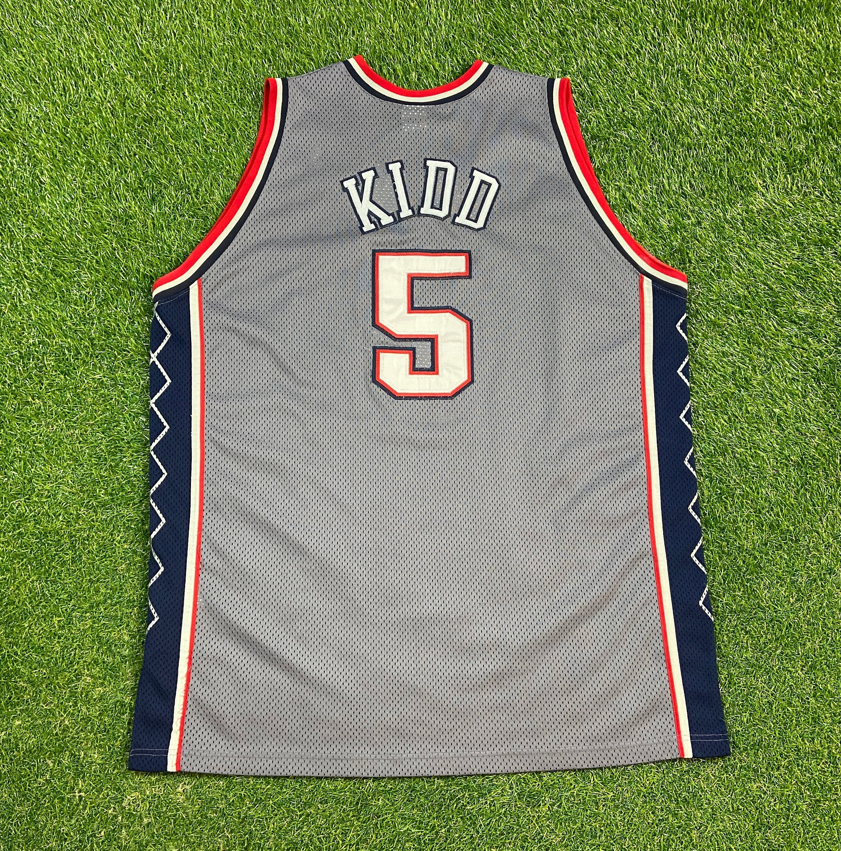 Rare Vintage Champion NBA New Jersey Nets Jason Kidd Jersey