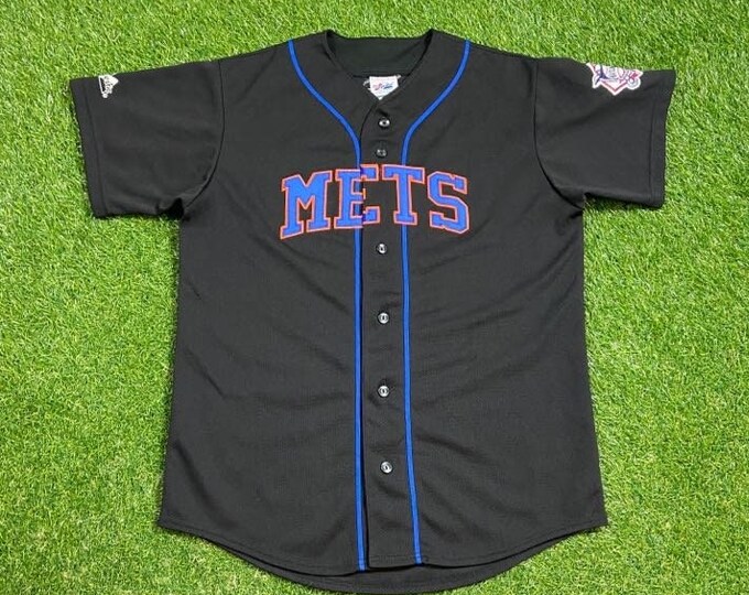 Vintage New York Mets Mike Piazza #31 Jersey Majestic Size Large L Classic Queens Ny National League MLB Baseball 1990s 90s