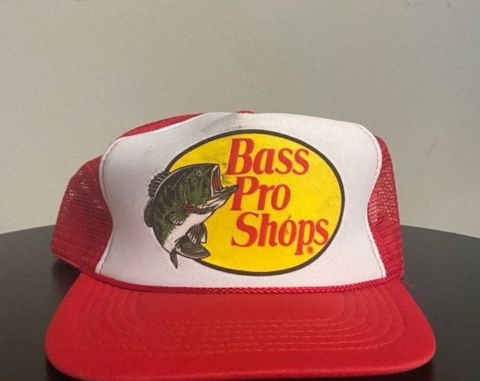 Vintage Bass Pro Shops Snapback Hat OSFA Fishing Hunting Nature Fish 1990s 90s