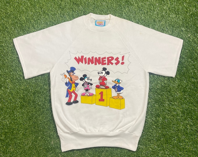 Vintage Walt Disney World Crewneck Sweatshirt Sunday Comics Size Small S Magic Kingdom WDW Disneyland Mickey Mouse 1990s 90s