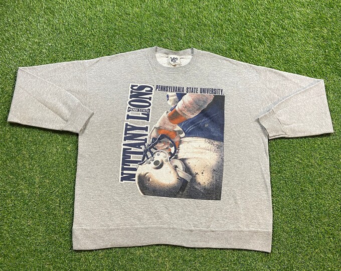 Vintage Penn State University Crewneck Sweatshirt Lee Sport Made USA Size XXL 2XL NCAA College Football Nittany Lions Pennsylvania Pull Over