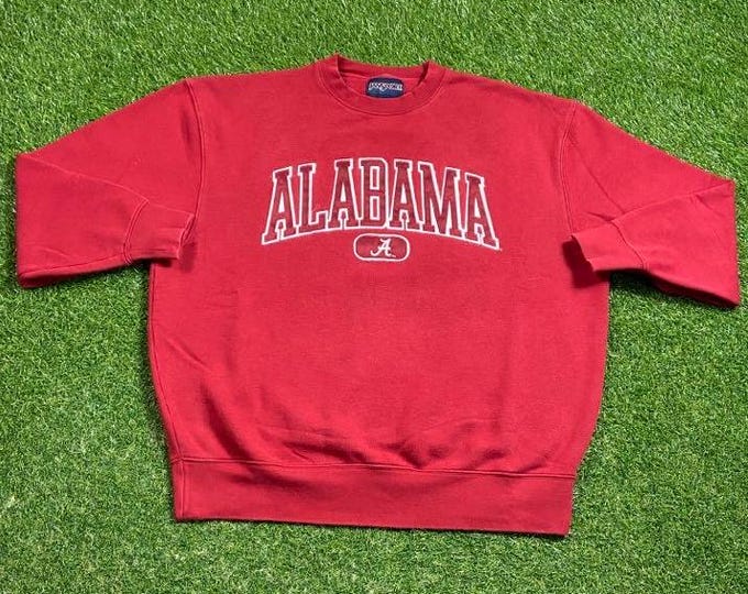 Vintage University of Alabama Crewneck Sweatshirt Size Xtra Large XL Crimson Tide NCAA College Football Roll Tide Pull Over 1990s 90s