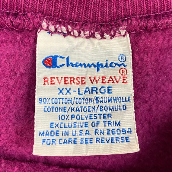 old Champion reverse weave”XXL“borosweat Vintage 90's Champion Reverse Weave Sweatshirt Men's XL Navy