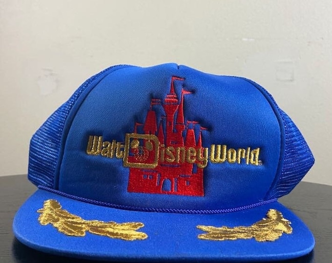 Vintage Walt Disney World Snapback Hat Cap OSFA WDW Magic Kingdom Disneyland Mickey Mouse 1990s 90s