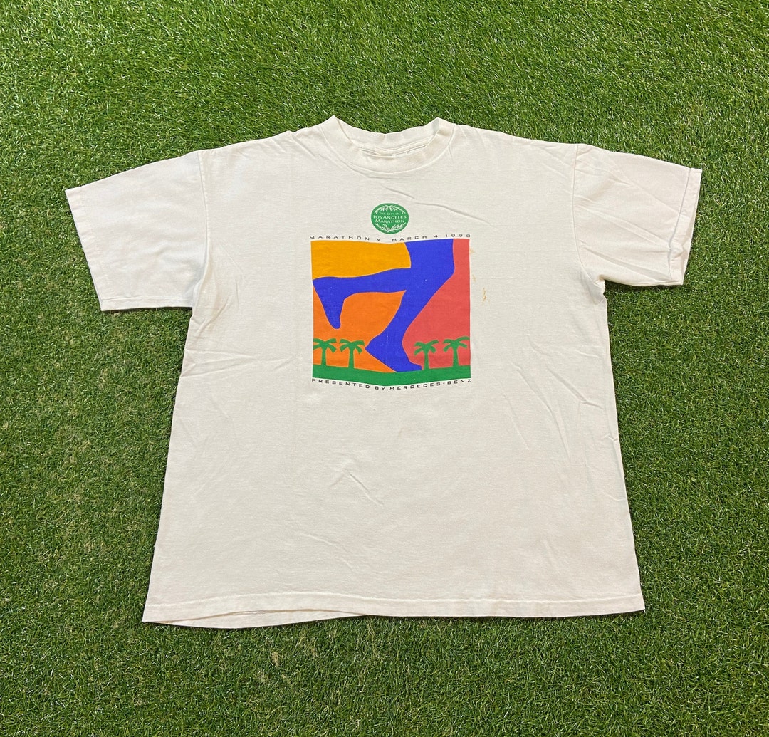 VTG 90s Nike 1995 Honolulu Marathon Race Running Promo Art