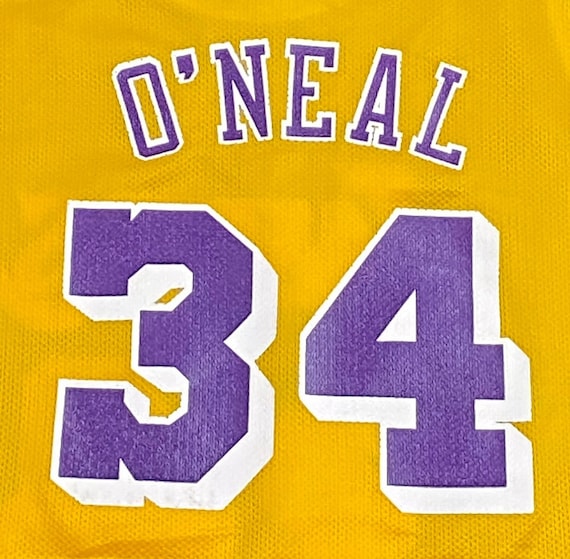 Vintage Los Angeles Lakers Shaquille O'neill #34 Jersey Champion