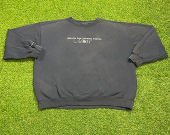 Vintage California State University Fullerton Mom Crewneck Sweatshirt Size Xtra Large XL NCAA College Football Cal State 1990s 90s