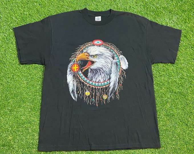 Vintage Hudson Leather T Shirt Tee Size Xtra Large XL  Motorcycle Bike Week HOG 1990s 90s