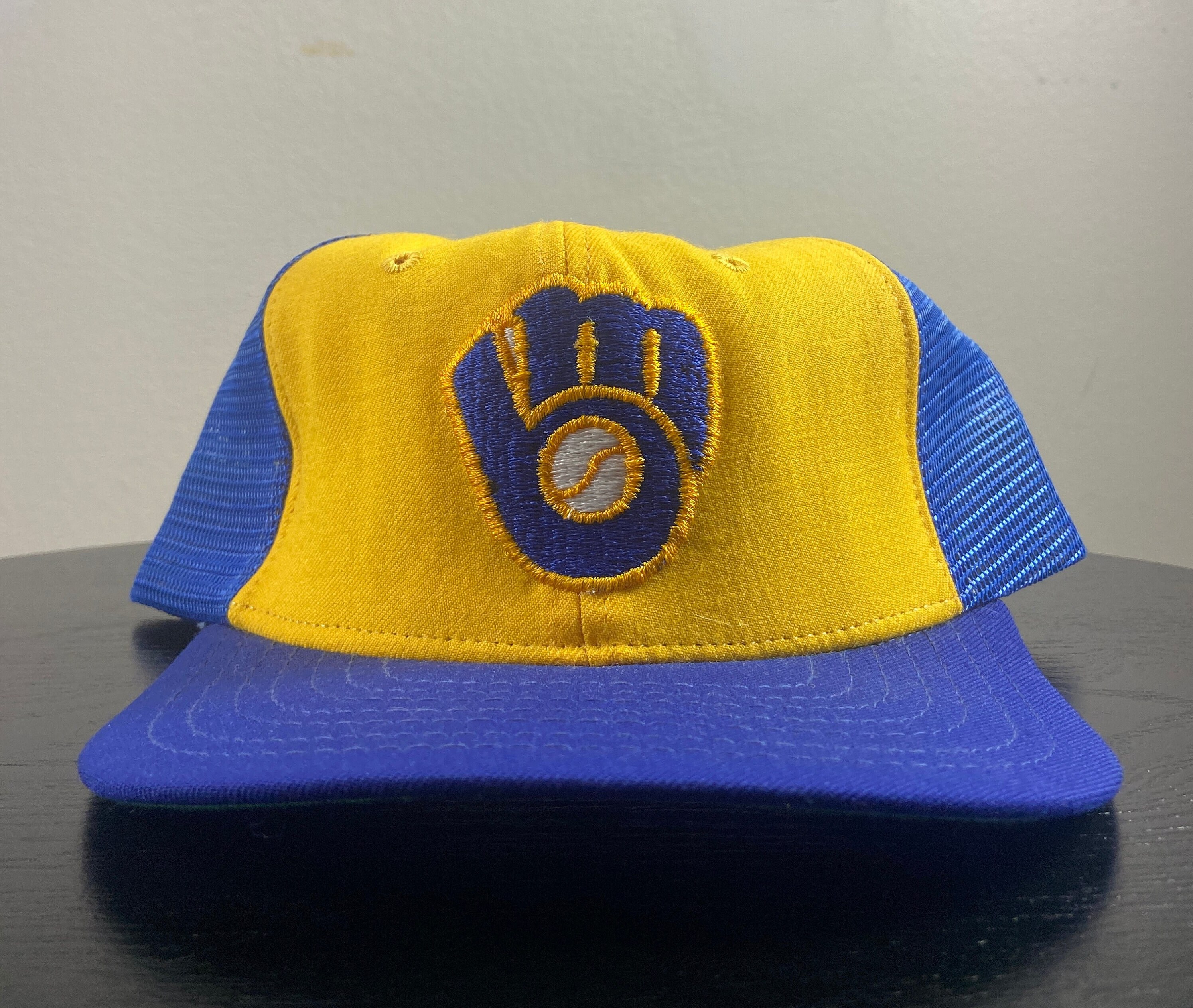 Vintage Milwaukee Brewers Snapback Hat Roman Pro Made USA OSFA -  in  2023