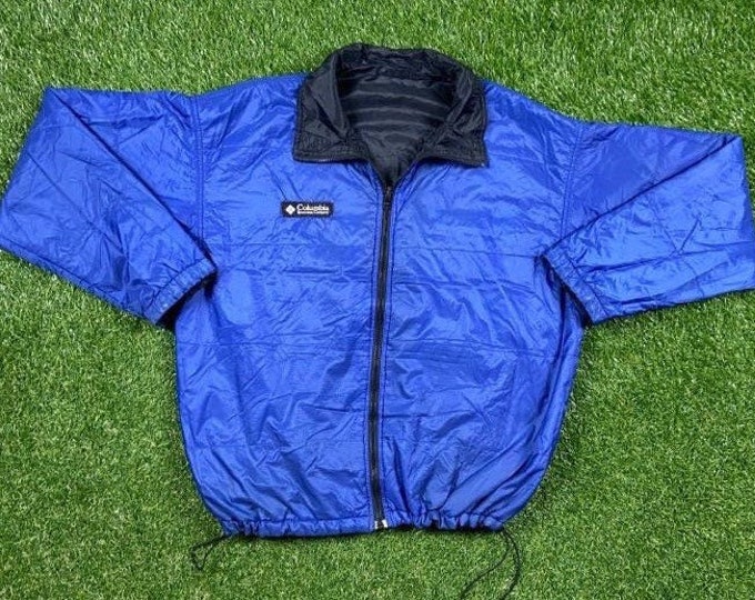 Vintage Columbia Reversible Jacket Windbreaker Size Xtra Large XL Hiking Winter Coat Light Rain Coat