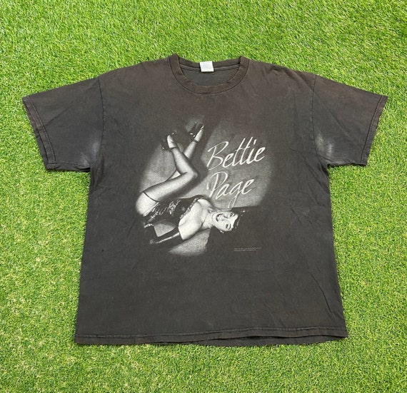 Vintage Bettie Page T Shirt Tee Delta Size Xtra Large XL 1950s