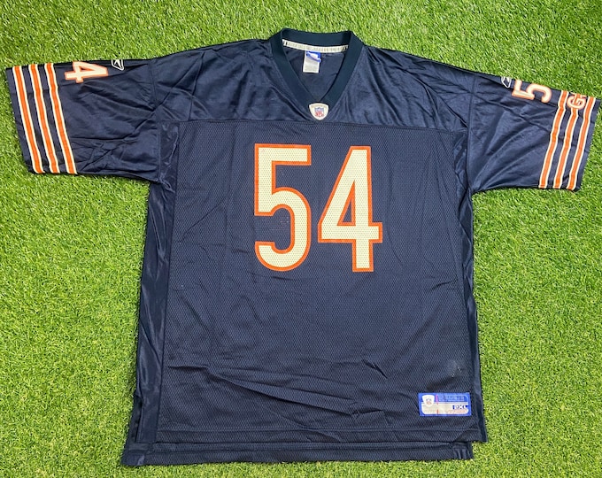 Vintage Chicago Bears Brian Urlacher #54 Jersey Reebok Size XXL 2XL NFL Football Illinois Da Bears Soldier Field 00s