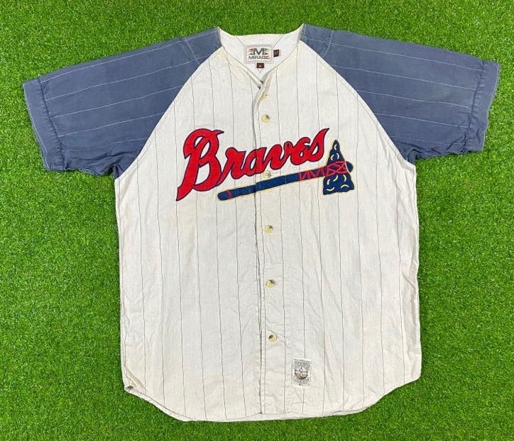 Vintage Atlanta Braves 44 Jersey MLB Baseball Mirage Size 