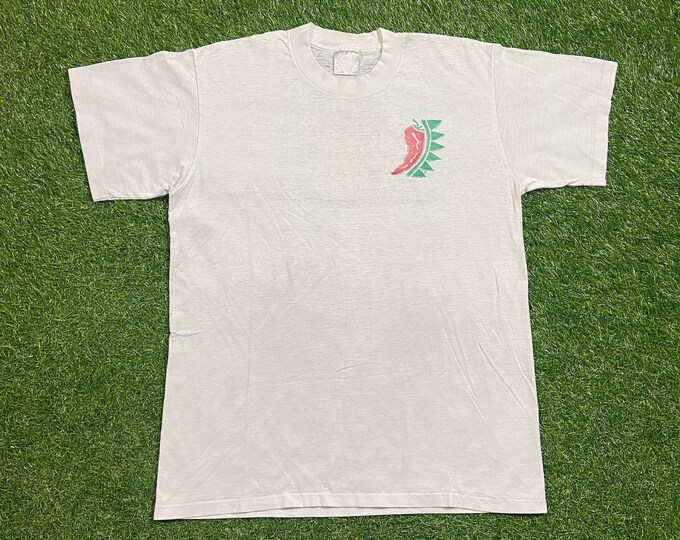Vintage It's Hot to Be Latino T Shirt Tee Oneita Made USA Size Large L Latin America Spanish 1990s 90s