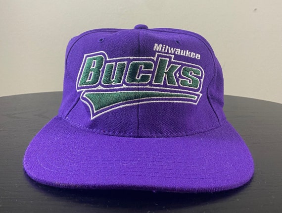 Vintage Milwaukee Bucks SnapBack Hat Cap Mens Basketball NBA New Era Pro  Model