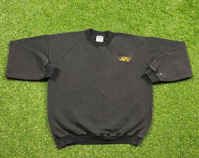 Vintage APD Crewneck Sweatshirt Gildan Size Large L Automatic Data Processing Payroll Monopoly Money Classic 1990s 90s Pull Over Oversized