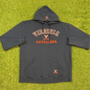 Vintage University of Virginia Hoodie Sweatshirt J America Size XXL 2XL Cavaliers UVA NCAA College Basketball 1990s 90s Pull Over Oversized