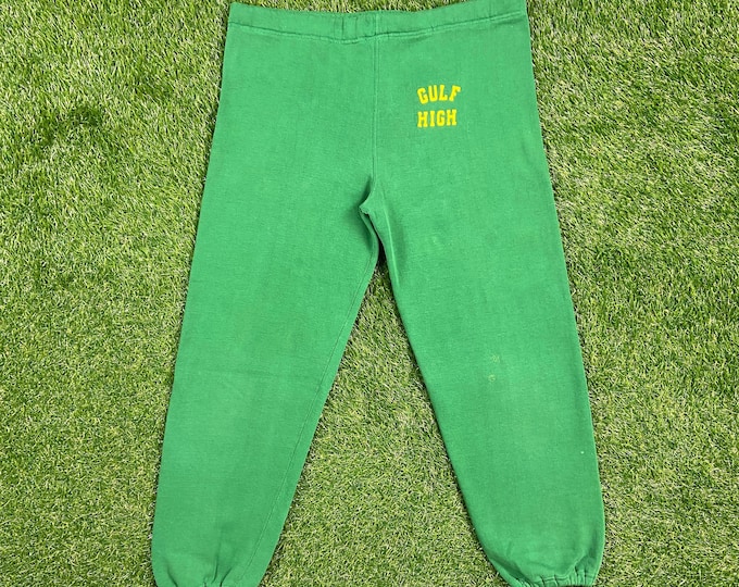 Vintage Gulf High Sweatpants Russell Athletic Made USA Size Large L