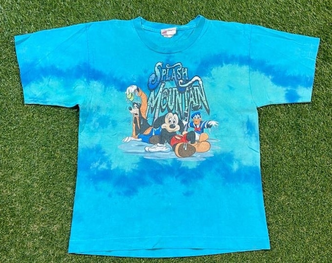 Vintage Walt Disney World WDW Splash Mountain T Shirt Tee Made USA Size Youth XL Disneyland Magic Kingdom Mickey Mouse 90s Parks Quality