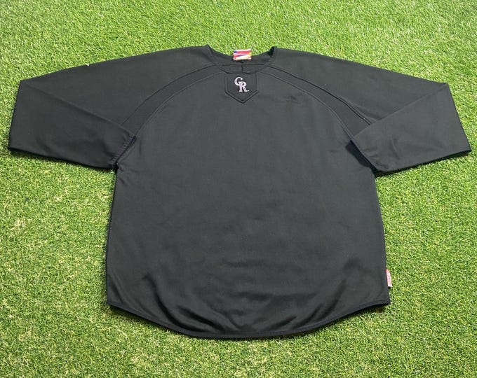 Vintage Colorado Rockies Long Sleeve Majestic Size Xtra Large XL MLB Baseball Denver 1990s 90s