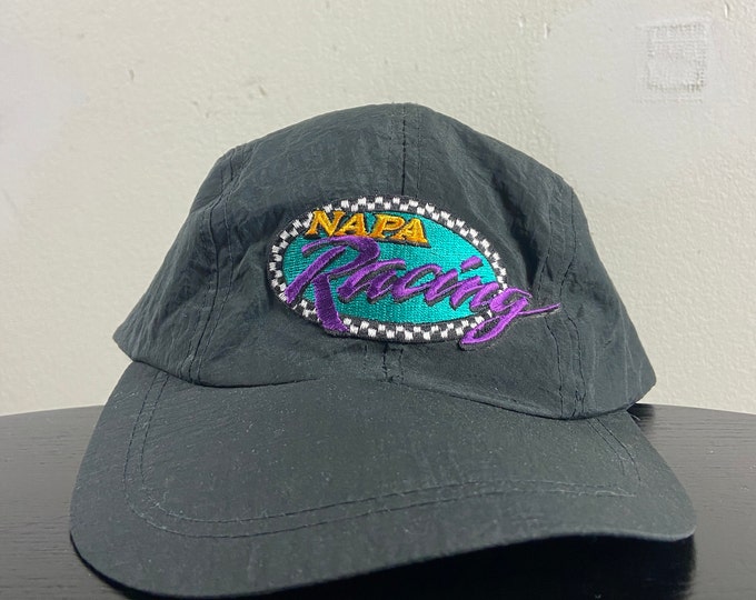 Vintage Napa Racing Strap Back Hat OSFA Motor Speedway Racing Classic Rare NASCAR Daytona 500 1990s 90s