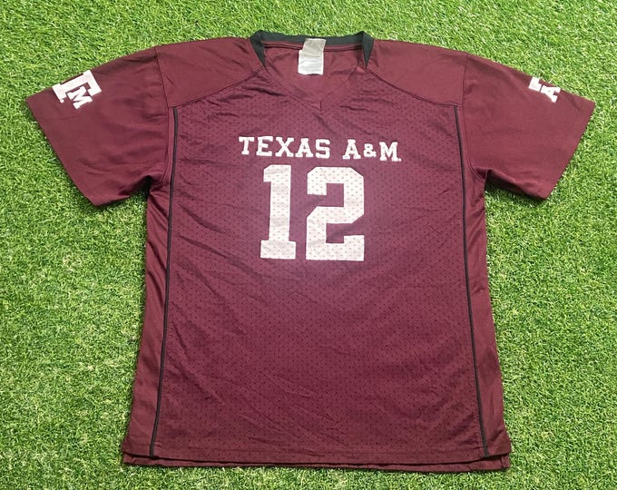Vintage Texas A&M Aggies Jersey Rivalry Threads Size Youth XL NCAA College Football University College Station Classic 1990s 90s