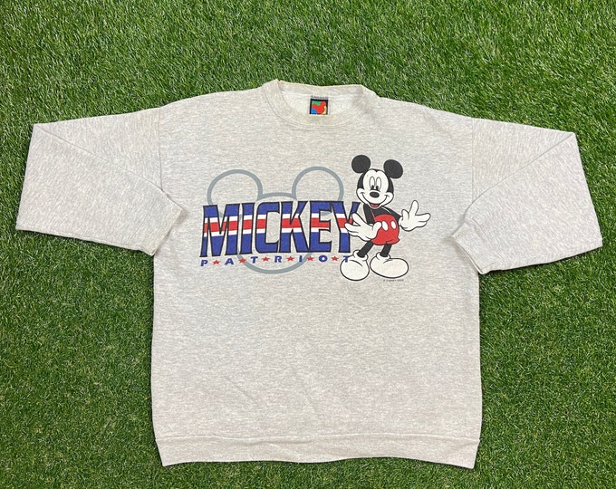 Vintage Mickey Mouse Crewneck Sweatshirt Mickey Unlimited Size Large L Walt Disney World Magic Kingdom Disneyland Classic Pull Over