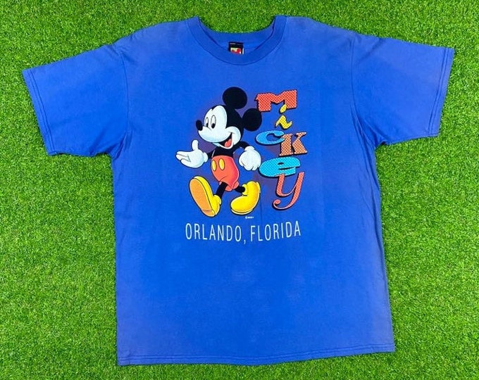 Vintage Mickey Mouse Orlando Florida Tee T Shirt Mickey Unlimited 1990s Walt Disney World Classic 90s Magic Kingdom Orlando FL Size XXL 2XL