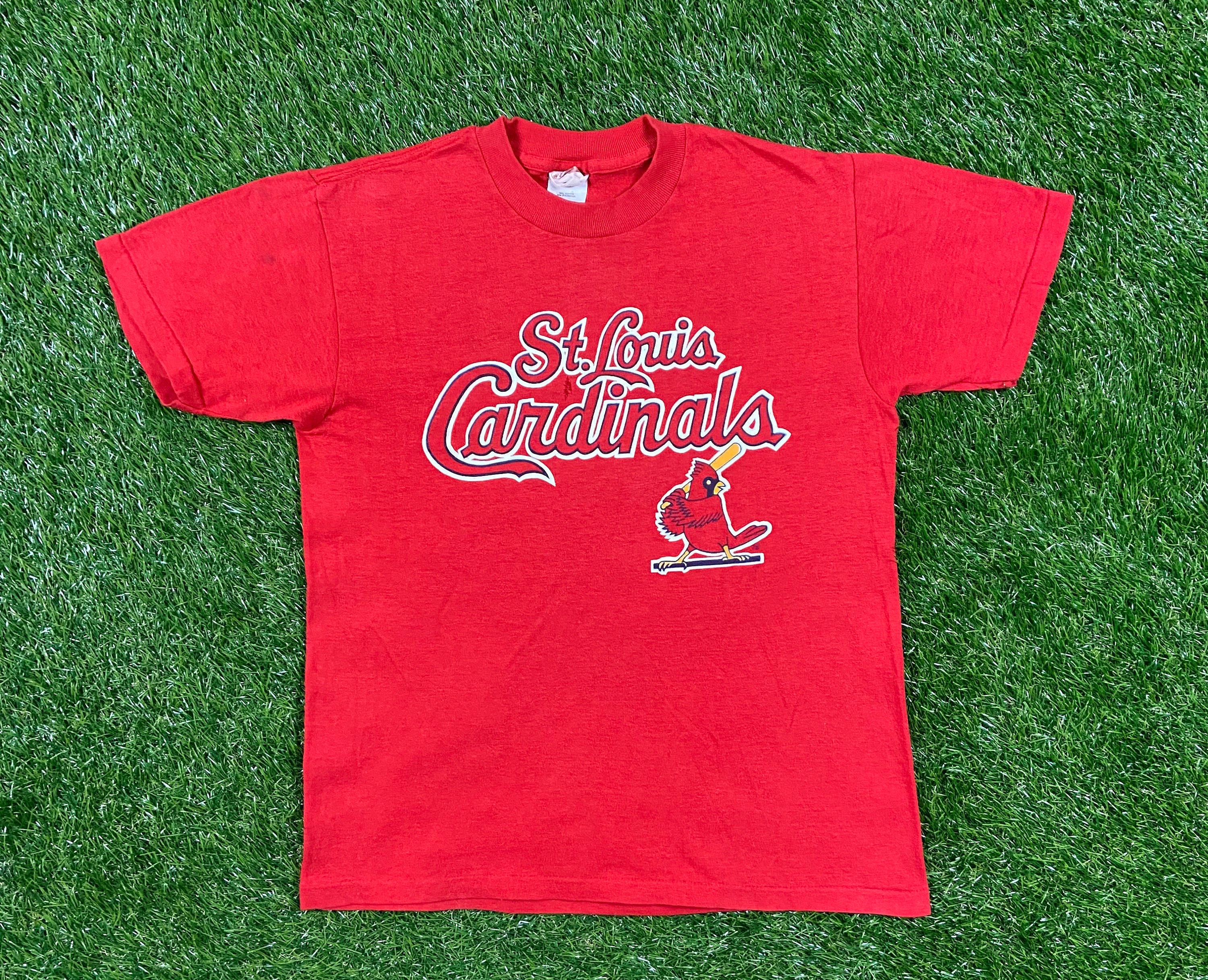 80s St. Louis Cardinals Baseball Raglan t-shirt Youth Small - The