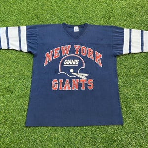 Vintage New York Giants T Shirt Tee Made USA Size Xtra Large XL NFL Football Big Blue Ny Eli Manning 1990s 90s